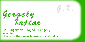 gergely kajtar business card